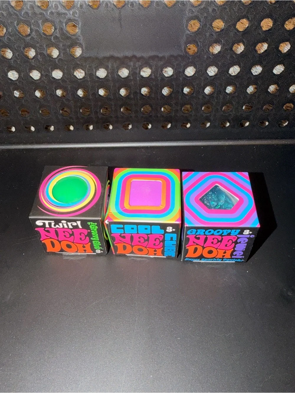 Cool Tone Mini Needoh Set - Twirl, Cool Cube & Groovy Jewel